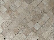Travertin Classic Terrassenplatten 10x10x3cm mediterran zum Bestpreis 41€/qm - Buseck