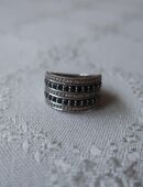 Spinell Ring 925er Sterling Silber Zirkon silber Größe 17 Juwelo in 61194