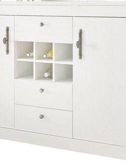 Home affaire Sideboard RAVENNA, im romantischen Landhausstil, Griffe aus Metall, Breite 166 cm