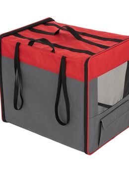 Transporthütte First Class Basic - B 53,5 x T 79 x H 66 cm, rot/grau (Größe L)