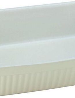 CreaTable Auflaufform Pastell Kitchen, Steinzeug, (1-St), klassisches Streifenrelief, umlaufender Kantenschutz, Pastellfarben