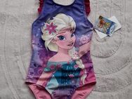 Disney Badeanzug Rüsche Frozen Anna Elsa Eiskönigin Gr 122 / 6 Jahre - NEU - - Dormagen