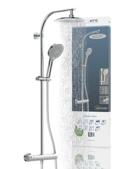 Schütte Duschsäule MADURA FRESH, Höhe 101 cm, inkl. Wasserspardichtung, Sicherheitssperre, Antikalk, höhenverstellb.