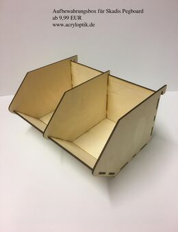 Aufbewahrungsbox schräge Sichtlagerbox passend für Ikea Skadis Pegboard - Delmenhorst