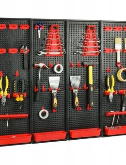 Werkstatt Garage Werkstattregal Werkzeugwand Werkzeugtafel 100x80cm Wand Set544 - Wuppertal