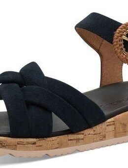 Tamaris Sandalette, Plateau, Sommerschuh, Riemchensandale mit hübscher Zierschnalle