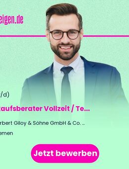 Verkaufsberater (m/w/d) Vollzeit / Teilzeit / Aushilfe - Erlangen