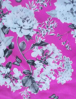 NEU * Blumen * Blüten * Romantik * Flower * Butterfly * Schmetterlinge * Seiden- Satin * Reinschlupf  * Tunika * Bluse "DOROTHY PERKINS" Gr. 36- 38/ S * Barbie- pink * weiß * - Riedlingen