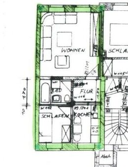 Waltherstraße 10 - kleine Zweiraumwohnung im 1.OG - Weißenfels
