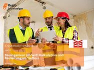 Bauingenieur (m/w/d) Kalkulation und Bauleitung im Tiefbau - Barsbek