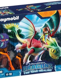 Playmobil® Dragons: The Nine Realms - Feathers & Alex (71083) Konstruktions-Spielset, (14 St), Made in Germany