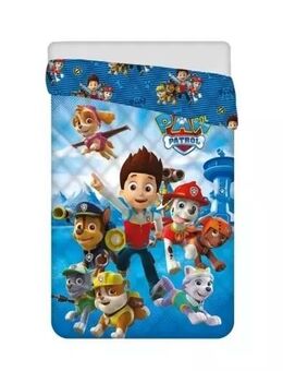 Paw Patrol Group gesteppt Überwurf, Bettdecke 140x200cm - Neumünster
