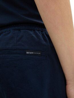 TOM TAILOR Denim Chinohose mit Gummizug am Bein und Bindeband