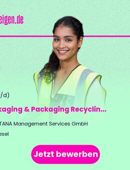 Packaging & Packaging Recycling Manager (m/w/d) - Wesel