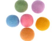 TIAKI Katzenspielzeug Filzbälle - 6er Set (je Ø 4 cm)
