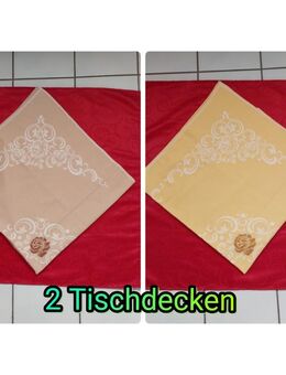 Tischdecke, Tischtuch, Tafeldecke, 2 Stück, 4 Bilder - Immenhausen