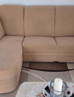 Ecksofa mit Schlaffunktion und Stauraum inkl. Sessel und Hocker - Erfurt