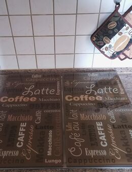2x Herdabdeckplatten im schönen Design Coffee - Wunstorf