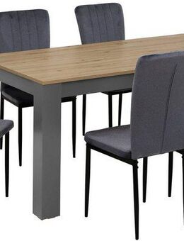 Home affaire Essgruppe Bergamo Tisch Stühle Speisezimmer Bestseller, (Set, 7-tlg), moderne 7-tlg Tischgruppe, Unser Bestpreis