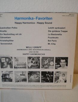Willi Gräff und seine Happy Harmonicas-Harmonika Favoriten-Vinyl-LP,60er Jahre - Linnich