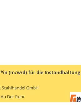 Mitarbeiter*in (m/w/d) für die Instandhaltung - Mülheim (Ruhr)
