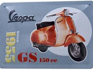 Schönes Vespa Blechschild GS150 Motorroller 20x15 cm - Berlin