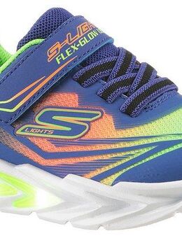 Skechers FLEX-GLOW ULTRA LIGHTS Lauflernschuh, Blink,-Klettschuh zum Schlüpfen, Neon, Größenschablone zum Download