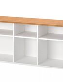 Kommode/ Schrank weiß mit Eichenplatte in 26121