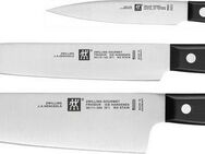 Zwilling Messer-Set Gourmet (Set, 3-tlg., 1 Spickmesser 10 cm, 1 Fleischmesser 16 cm & 1 Kochmesser 20 cm), Made in Germany, FRIODUR eisgehärtete Klingen, Sonderschmelze