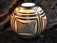 Original afrikanischer Teelichthalter aus einer Bamboo Frucht mit Motiv Äthopien Style - Alzenau