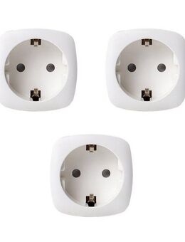 Hyrican Steckdose Hyrican 3er Pack Smart WIFI Steckdose, 16A, Alexa/ Google kompatibel, 1-St., 3er Pack