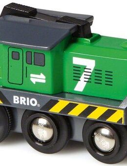 BRIO® Spielzeug-Eisenbahn BRIO® WORLD, Batterie Frachtlok, mit Lichtfunktion, Made in Europe
