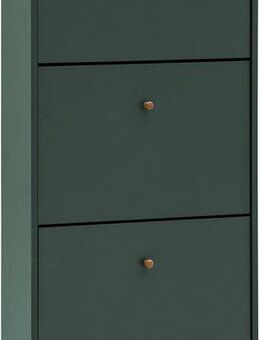 Schildmeyer Schuhschrank Bjarne, Breite 59 cm Griffe und Möbelfüße aus Massivholz, Platz für bis zu 9 Paar Schuhe