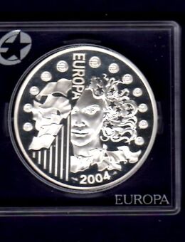 Silbermünze 1 1/2 Euro Frankreich, EU Erweiterung 2004 - Körner
