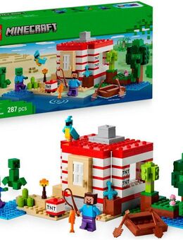 LEGO® Das TNT-Dschungelhaus (21275), LEGO Minecraft Konstruktionsspielsteine, (287 St), Made in Europe