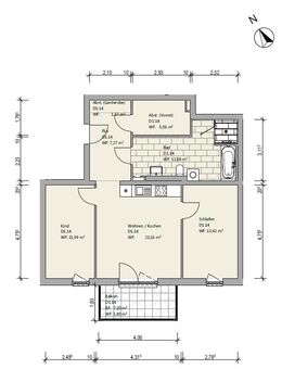 Attraktive Neubauwohnungen mit 3 Zimmern zur Miete in Fallersleben - Wolfsburg