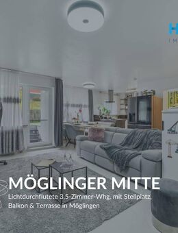 MÖGLINGER MITTE - Lichtdurchflutete 3,5-Zimmer-Whg. mit Stellplatz, Balkon & Terrasse in Möglingen - Möglingen