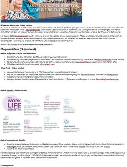 SeneCura Hohenems (Vorarlberg) sucht Pflegeassistent*in in Voll oder Teilzeit - Lindau (Bodensee)