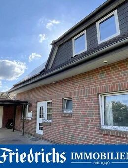 Kapitalanlage! Solide Doppelhaushälfte mit PV-Anlage, Garage und großem Gartenbereich in Friesoythe - Friesoythe