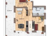 WE08: Schöne 3 Zimmer Wohnung mit Balkon und Einbauküche - Bietigheim-Bissingen