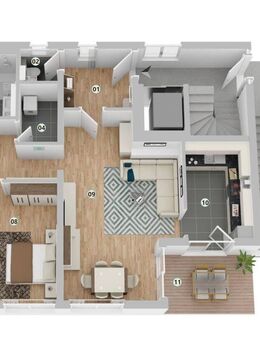 Wohnen Am Kanal 4-Zimmer Erdgeschosswohnung - Hirschaid