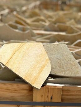 55m² Bodenplatten 8-12mm Terrassenplatten Naturstein Kalkstein Polygonalplatten - Wuppertal