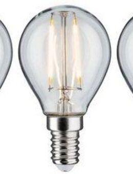 Paulmann LED-Filament 5er Pack 2,6W Tropfen E14 klar 2700K, E14, 5 St., Warmweiß