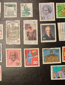 17 Briefmarken Deutsche Bundespost, gestempelt, von 1964 bis 1975 - Leverkusen