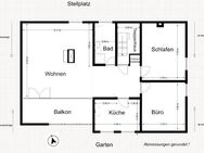 Schöne lichtdurchflutete 3 Zimmer DG-Wohnung mit Balkon ab 1.05.2025 verfügbar - Weil der Stadt