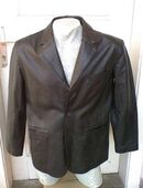 Leder-Blazer, in Echtlederschwarz, Gr. L/52, wie neu, da noch ungetragen in 84359