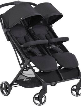 Hauck Zwillingsbuggy Swift X Duo, black, extrem schmal