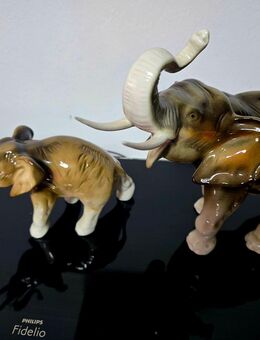 Seltenes porzelan Elefanten Paar von Karl Ens - Greifswald
