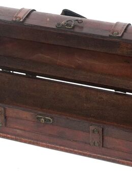HMF Vintage Deko Geschenkbox mit Deckel aus Holz braun #VWB-ESP - Birkenfeld (Baden-Württemberg)