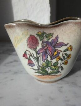 Vase Keramik Säntis Schweiz Souvenir Andenken Deko Vintage 3,- - Flensburg